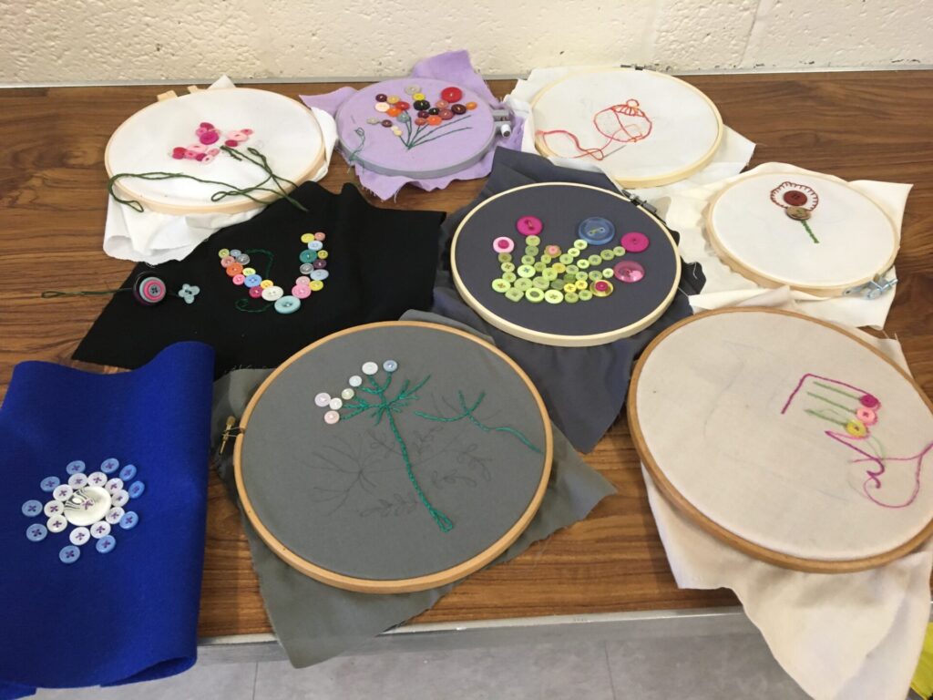 Crafting with Buttons